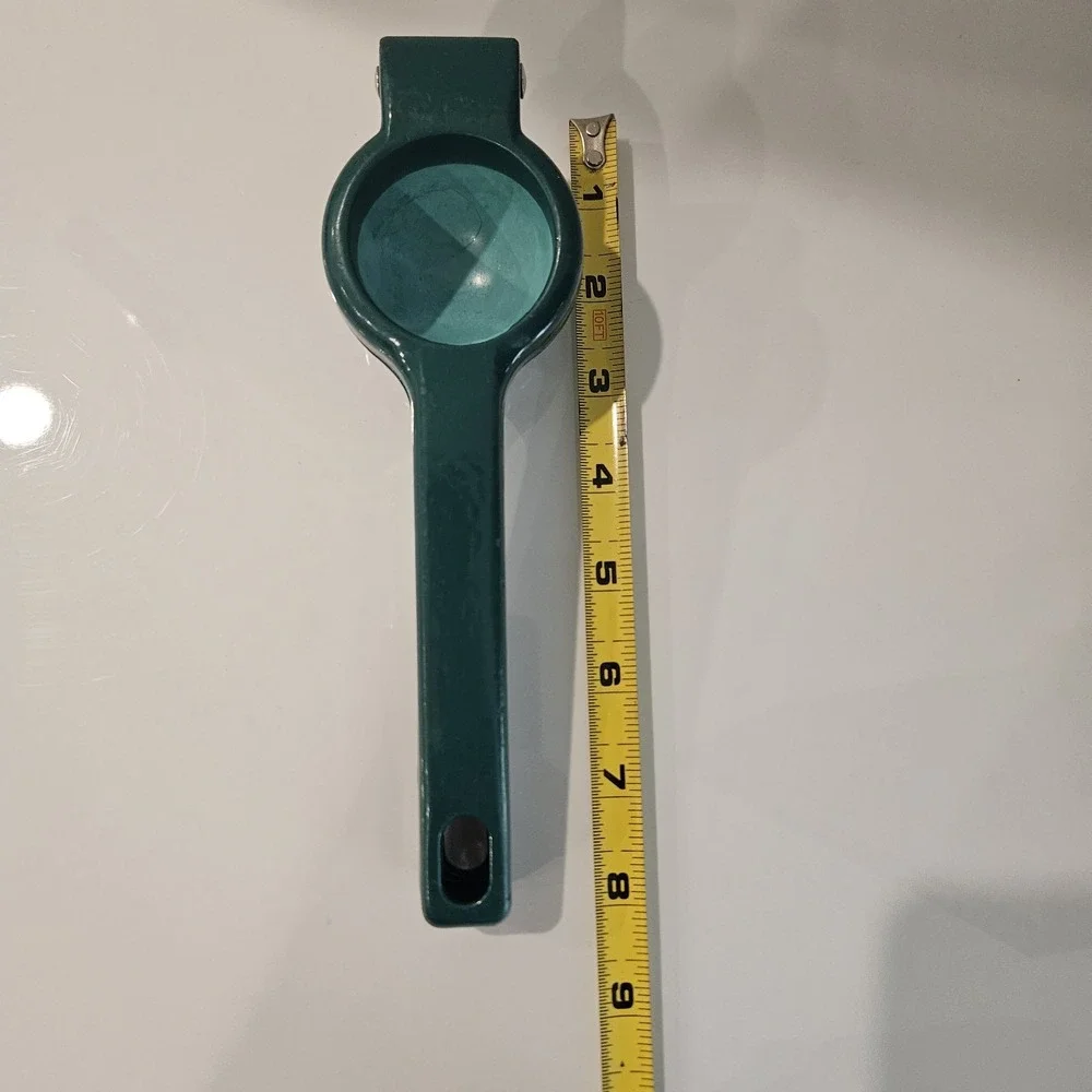 Vintage Dark Green Metaltex Lemon And Lime Squeezer